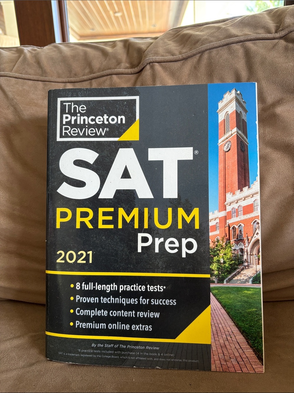 The Princeton Review SAT Premium Prep 2021 - Black & Yellow Cover